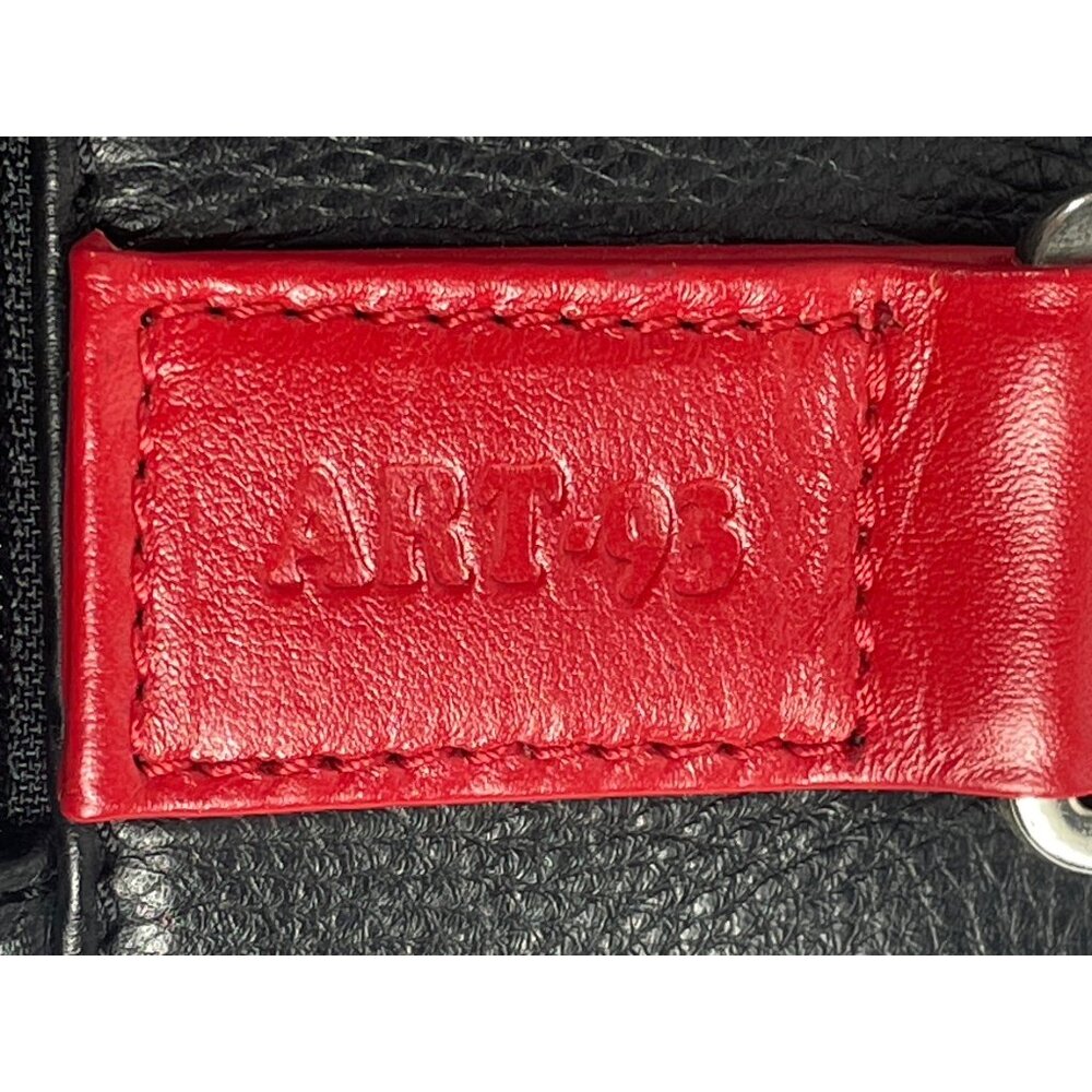 Art-93 Women's Black N Red Crossbody Tablet Case Bag Sz M - Picture 8 of 13